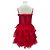 Autre Marque AŸA Rotes trägerloses Kleid - Ansicht 2