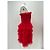 Autre Marque AŸA Rotes trägerloses Kleid - Ansicht 3
