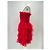 Autre Marque AŸA Rotes trägerloses Kleid - Ansicht 4