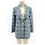 DMN Blazer a quadri blu Grigio