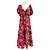 Vestido maxi rosa con estampado perforado Johanna Ortiz
