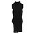 Vestido negro sin mangas de algodón Rick Owens