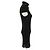 Vestido negro sin mangas de algodón Rick Owens - vista 3