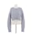 Max Mara Crop-Pullover aus blauem Kaschmir  - Ansicht 1