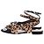 Sandali piatti Dior stampa leopardata scamosciati e pelliccia beige 38 - vista 3