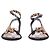 Sandali piatti Dior stampa leopardata scamosciati e pelliccia beige 38 - vista 4