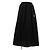 Falda larga negra de algodón Balenciaga Negro