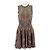 Vestido Alexander McQueen sin mangas estampado leopardo beige