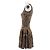 Vestido Alexander McQueen sin mangas estampado leopardo beige - vista 4