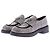 Mocassini Prada con Strass in Pelle Argentata 37 Argento