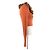 Top corto naranja Blumarine con cuello de piel sintética - vista 3