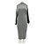 Hussein Chalayan Wollkleid in Grau mittellang