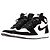 Nike Leder Sneakers "1 Retro High OG Panda" Weiß