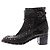 Botines Laurence Dacade de cuero negro con tacón de tachuelas - vista 3