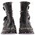 Botines Laurence Dacade de cuero negro con tacón de tachuelas - vista 4