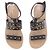 Sandali Dior in pelle nera con borchie dorate Nero - vista 6