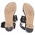 Sandali Dior in pelle nera con borchie dorate Nero - vista 7