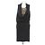 Vestido midi negro sin mangas con cadenas doradas Givenchy