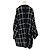 Poncho de lana Chloé negro y blanco - vista 2