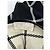 Poncho de lana Chloé negro y blanco - vista 6