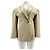 Autre Marque Blazer beige ajustado con hombreras