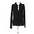 Autre Marque Top preto com decote em V em viscose VERONICA DE PIANTE