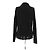 Autre Marque Top preto com decote em V em viscose VERONICA DE PIANTE - vista 2