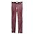 Autre Marque Pantalón de cuero sintético burdeos