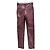 Autre Marque Pantalón de cuero sintético burdeos - vista 2
