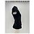 Autre Marque Top LYUBOV in lana nera con paillettes e zip Nero - vista 3