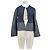 Jigsaw Marinelederjacke Marineblau
