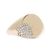 Autre Marque 14-karat solid gold signet ring with diamonds Golden