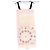 Vestido Prada crema con bordado rosa Beige - vista 4
