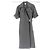 Vestido midi Bottega Veneta caqui de algodón con cinturón