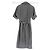 Vestido midi Bottega Veneta caqui de algodón con cinturón - vista 2