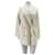 Massimo Dutti Ecru-Weste mit Knöpfen Beige