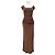 Autre Marque AKARII Bodycon Kleid braun Viscose