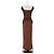 Autre Marque AKARII Bodycon Kleid braun Viscose - Ansicht 2
