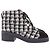 Chanel Stivali in tweed nero e bianco - vista 2