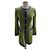 Cappotto Dolce & Gabbana in lino e cotone blu e verde