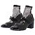 Chanel Botines de tacón de malla Negro