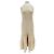 Vanessa Bruno Ärmelloses Midikleid aus Häkeloptik Beige