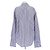 Autre Marque Camisa de algodón a rayas azul y blanco RÉALISATION L - vista 2