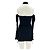 Autre Marque Vestido corto negro con hombros descubiertos ANDREA DAMO - vista 2
