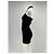 Autre Marque Vestido corto negro con hombros descubiertos ANDREA DAMO - vista 4