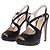Décolleté aperte in satin nero Prada Taglia 39