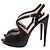 Décolleté aperte in satin nero Prada Taglia 39 - vista 3
