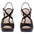 Décolleté aperte in satin nero Prada Taglia 39 - vista 4