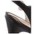 Décolleté aperte in satin nero Prada Taglia 39 - vista 9