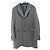 Corneliani Casaco cinza e preto em cashmere